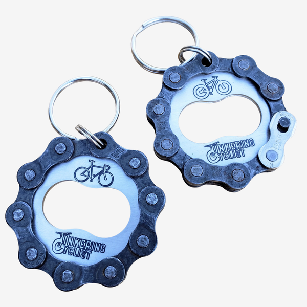 Upcycled Bike Chain Bottle Opener