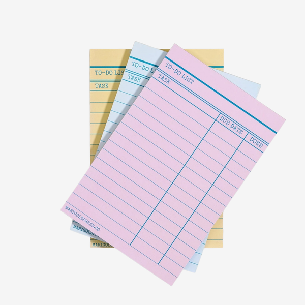 Library Card Themed Notepad