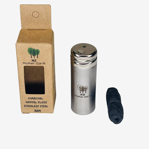Vegan Dental Floss- 1 Spool + Stainless Steel Container