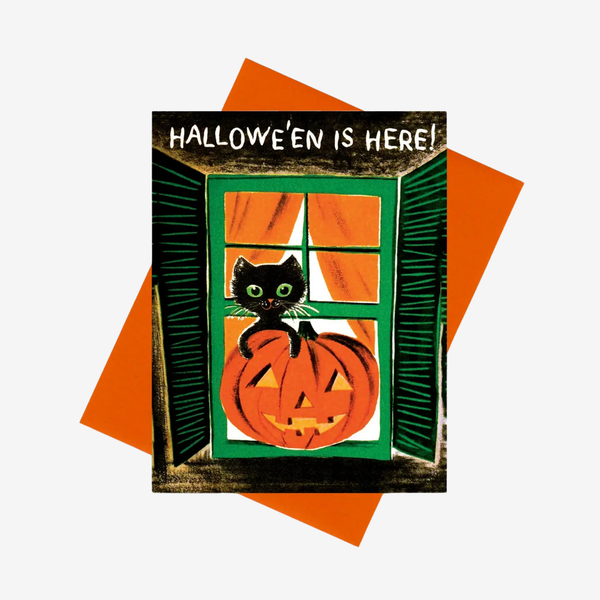 Vintage-Style Halloween Greeting Card