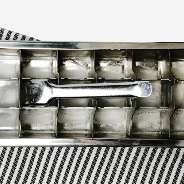 Vintage Style Stainless Steel Ice Cube Tray