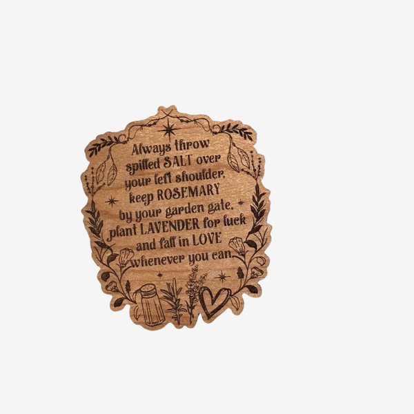 Practical Magic Wood Magnet
