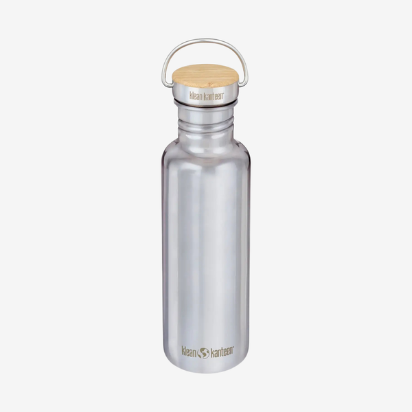 Stainless Steel Water Bottle + Plastic-Free Cap