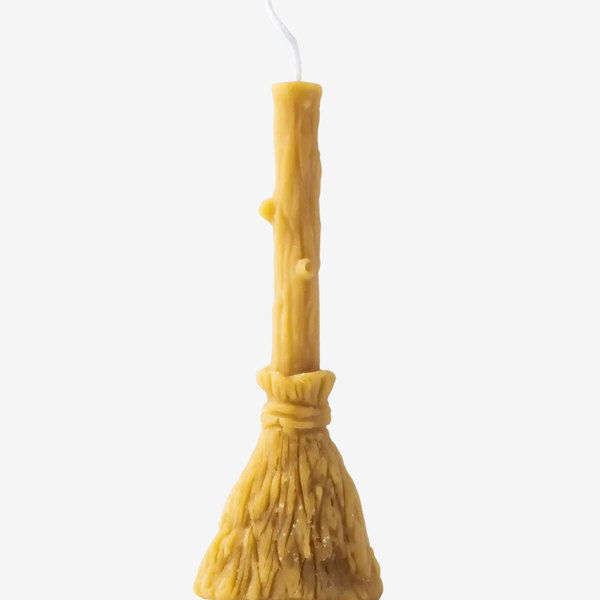Beeswax Broom Candle