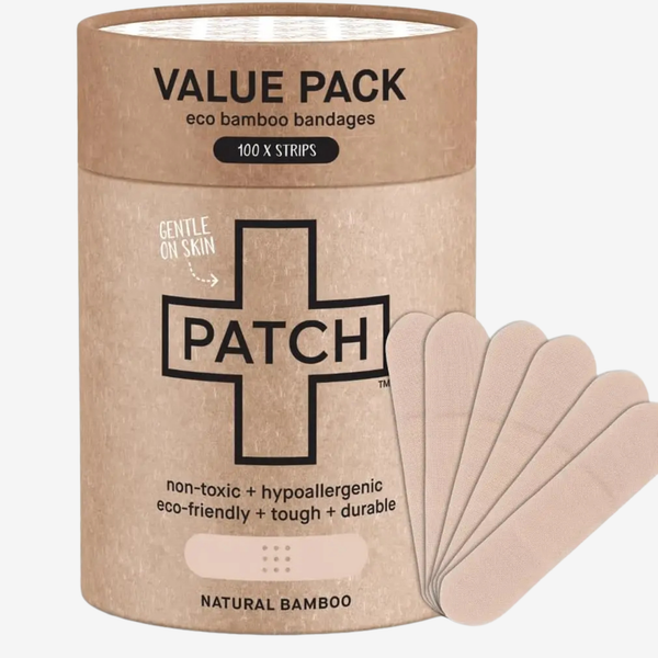 Natural Bamboo Adhesive Bandages, 100 pack