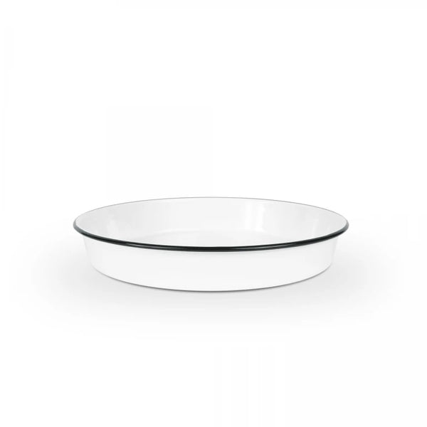 Vintage Style Enamelware Cocktail Tray/ Deep Dish Pizza Pan