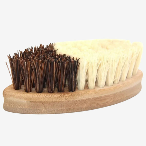 Double-Sided Bamboo Cleaning Brush