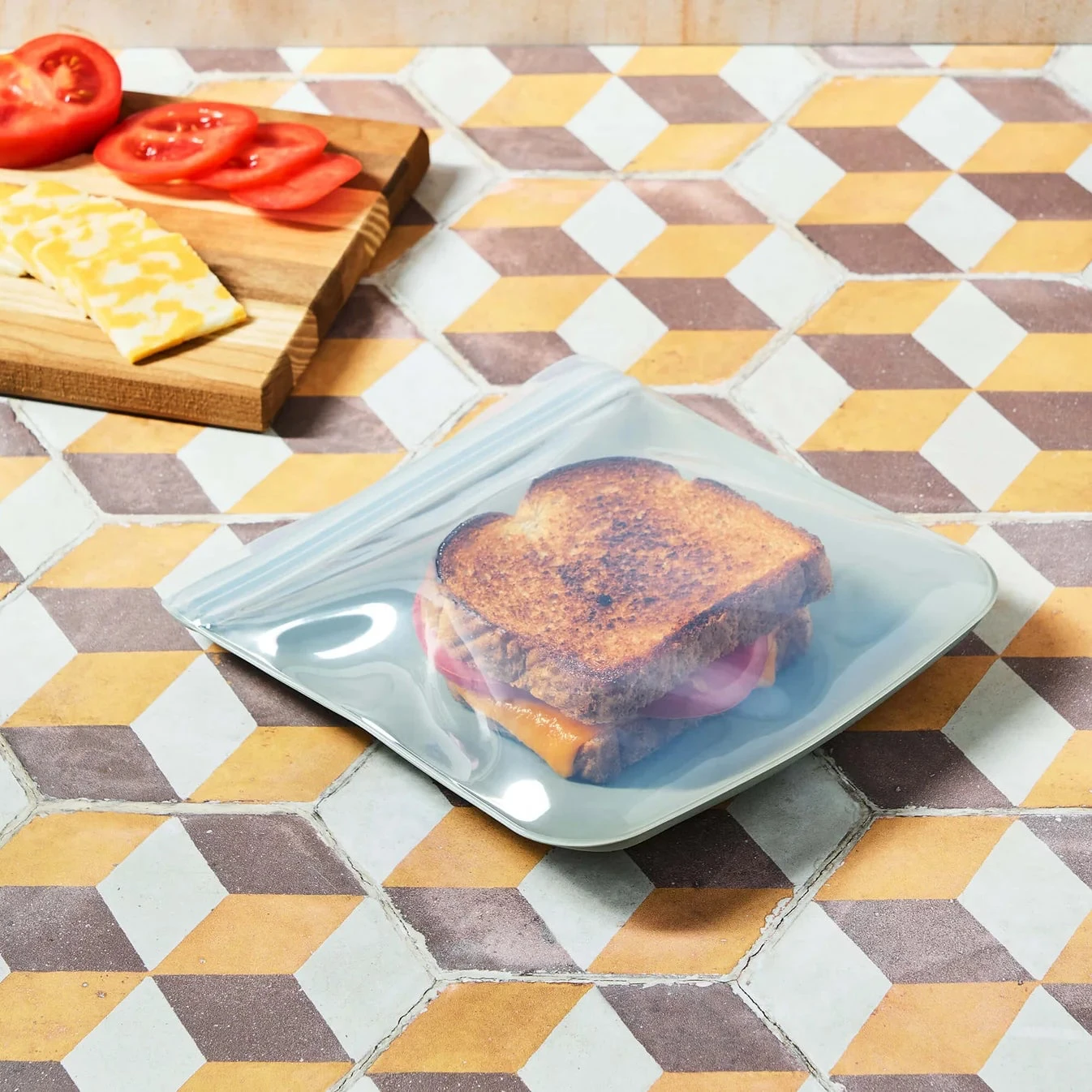 Silicone Sandwich Bag, Sage Green