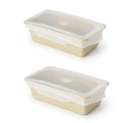 W&P Reusable Silicone Stretch Lid, Loaf (5 x 9) Set of 2, Dishwasher Safe, Freezer Safe, LFGB/Premium Materials, Microwave SA