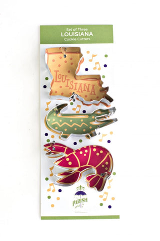Louisiana Metal Cookie Cutter Set