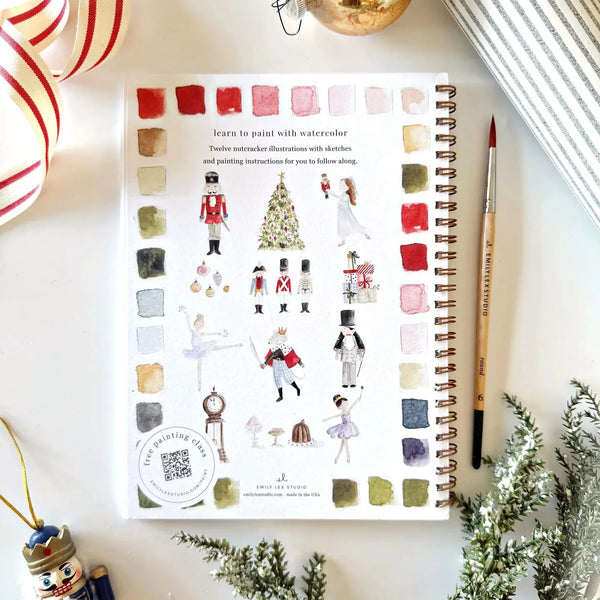 Watercolor Workbook & Paint Set -- Fall & Holiday Themed
