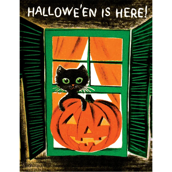 Vintage-Style Halloween Greeting Card