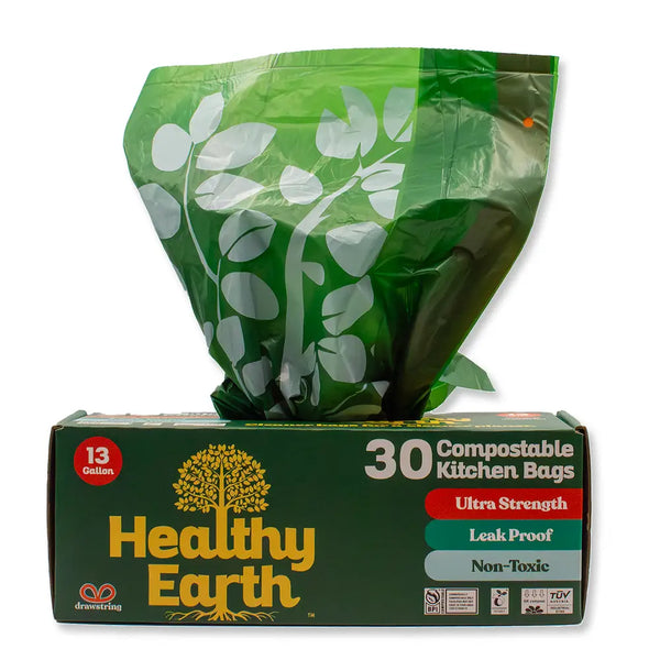 Kitchen Trash Bags (30 count), 13 gallon compostable