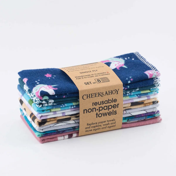Reusable NOTpaper Towels, 8-Pack Solids
