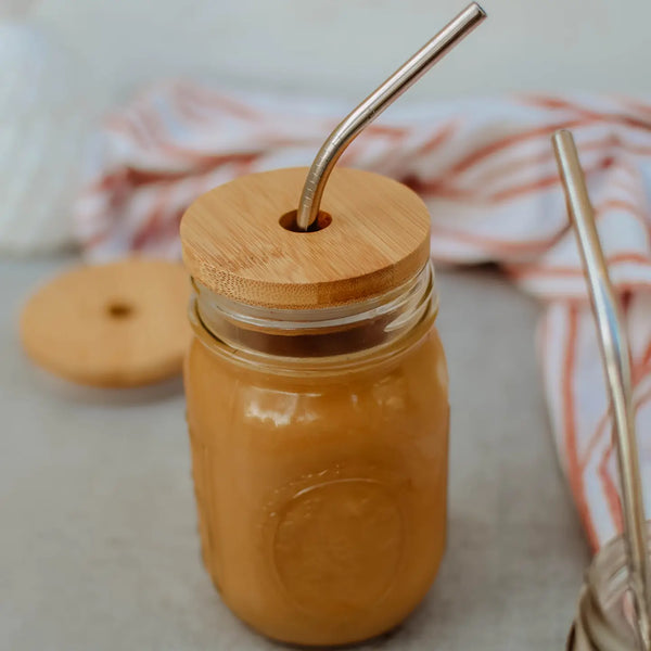 Mason Jar Straw Lid- Regular Mouth