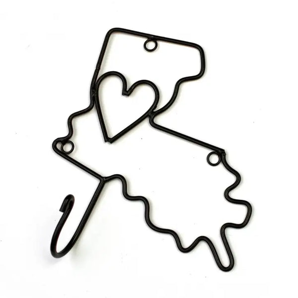 Louisiana Themed Metal Towel Hook