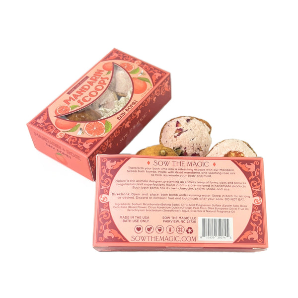 Mandarin Scoops Bath Bomb Set