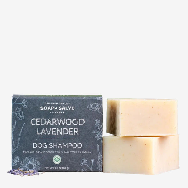 Dog Shampoo Bar: Cedarwood Lavender, 3.5 oz bar
