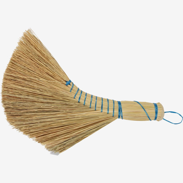 Curved Dutch Rice Straw Hand Brush