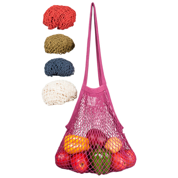 Recycled Cotton Market String Tote with Long Handles