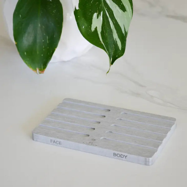 Double Sided Labeled Quick-Dry Diatomite Soap Dish