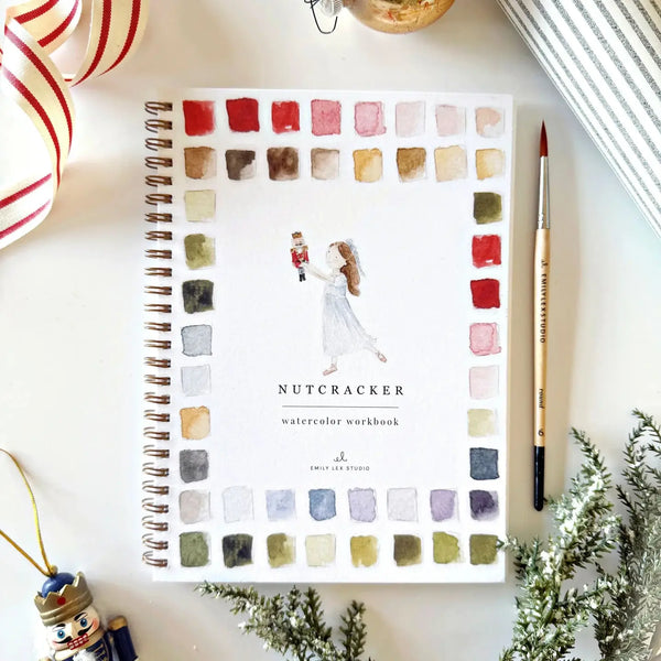 Watercolor Workbook & Paint Set -- Fall & Holiday Themed