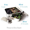 Stainless Steel 3-in-1 Giant Bento Box