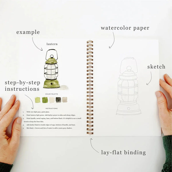 Watercolor Workbook & Paint Set