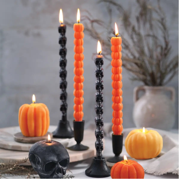 Sculpted Halloween Taper Candles