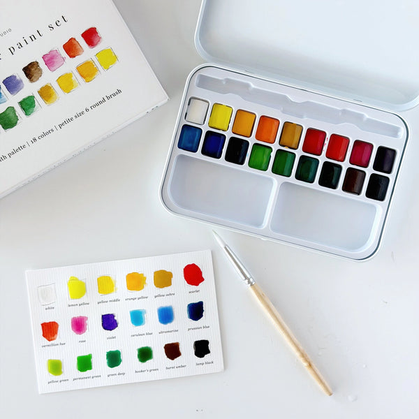 Watercolor Workbook & Paint Set