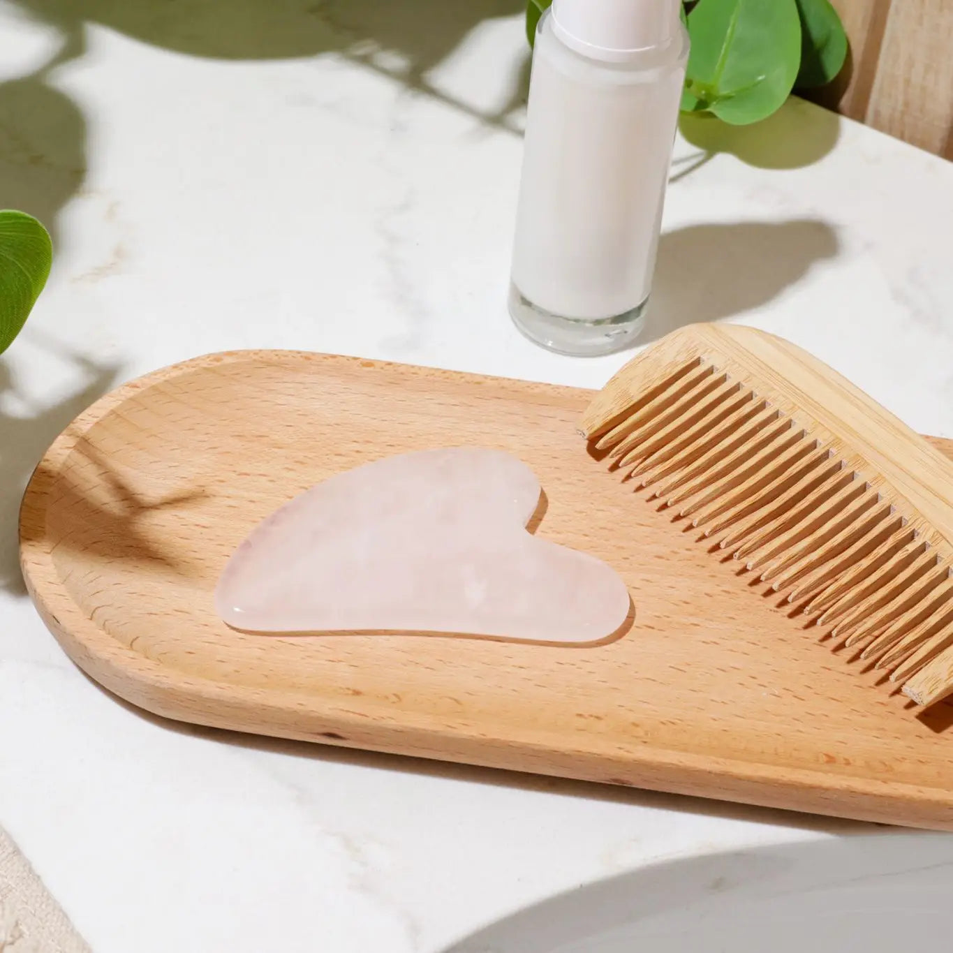 Rose Quartz Gua Sha Facial Stone