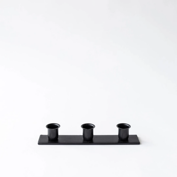 Triple Candlestick Holder