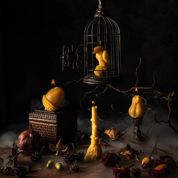 Beeswax Broom Candle