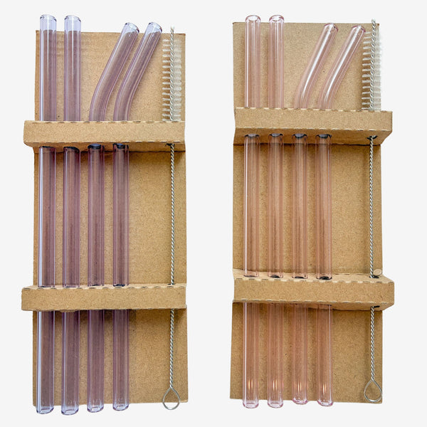 Glass Straws Set of 4