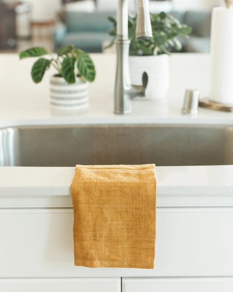 Handmade Natural Linen Tea Towel