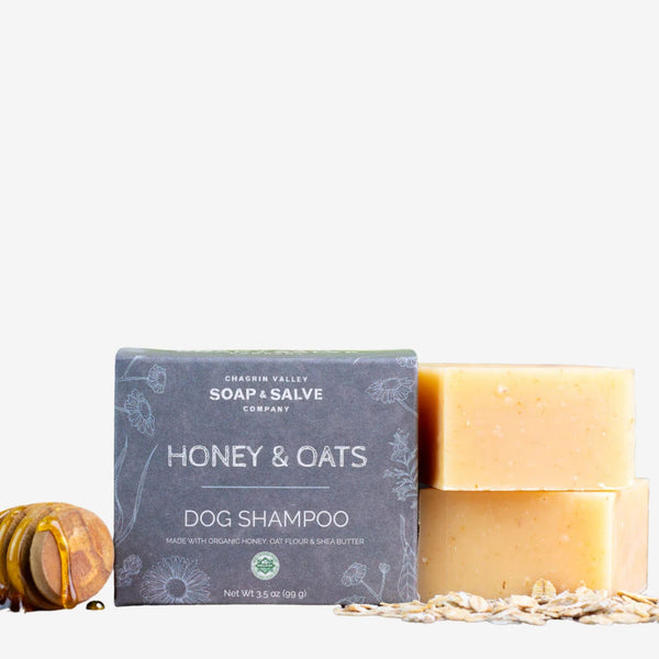 Dog Shampoo Bar: Honey & Oats, 3.5 oz bar