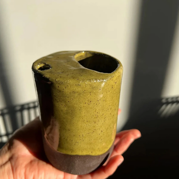 Handmade Ceramic Stoneware Travel Mug, 12 oz