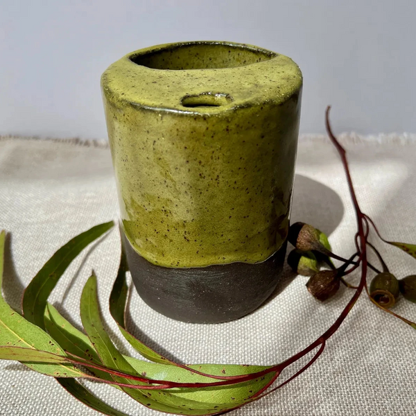 Handmade Ceramic Stoneware Travel Mug, 12 oz