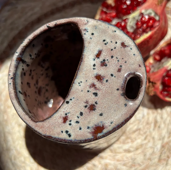Handmade Ceramic Stoneware Travel Mug, 12 oz