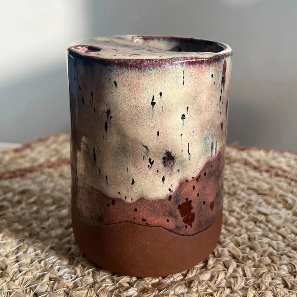 Handmade Ceramic Stoneware Travel Mug, 12 oz