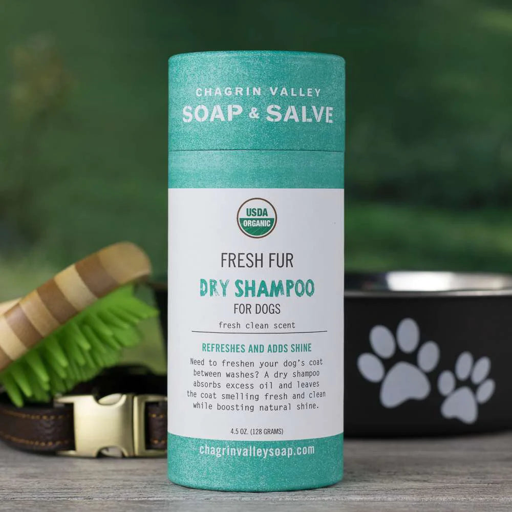 Fresh Fur Dry Shampoo for Dogs: Fresh Clean Scent, 6 fl oz tube