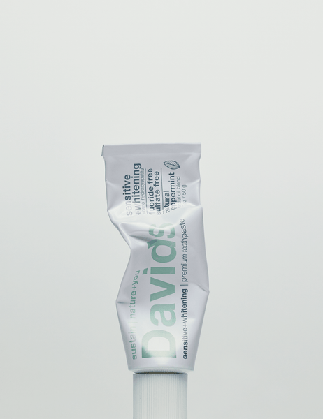 David's Travel Size Premium Toothpaste/ sensitive + whitening nano-hydroxyapatite