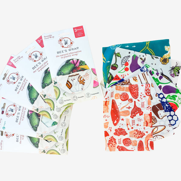 Beeswax Wraps - Assorted 3 Packs