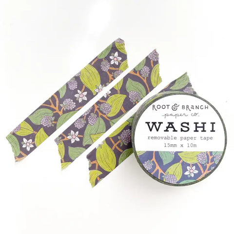 Wild Blackberry Removable Paper Washi Tape