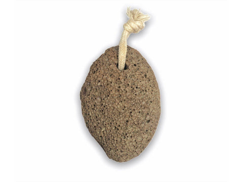Lava Pumice Stone with Cotton Hanging Loop skin care Me.Mother Earth   