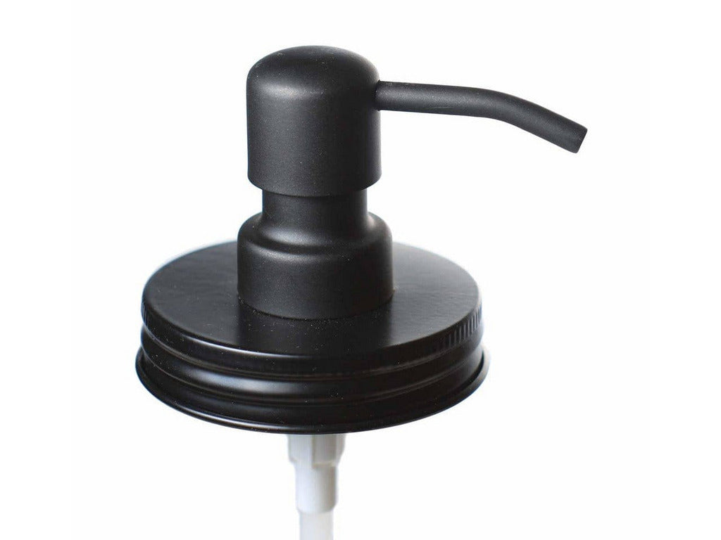 Mason Jar Soap Dispenser Lids - for Regular Mouth Jars Mason Jar Soap Dispenser Lid Jarmazing Products Black  