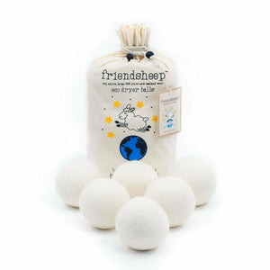 Eco Friendly Wool Dryer Ball- Dryer Sheet Replacements eco friendly wool dryer balls Friendsheep Creamy White  