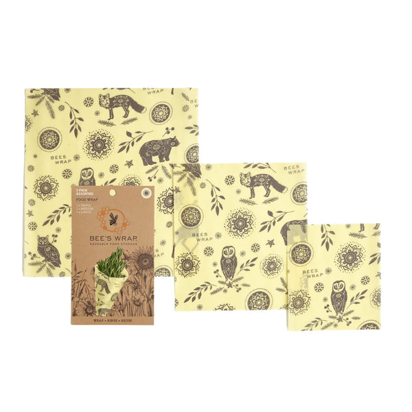 Beeswax Food Wraps - Assorted 3 Pack