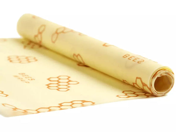 Bee's Wrap beeswax food wrap on a roll to cut