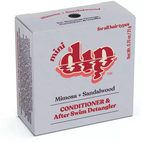 Mini dip Conditioner Bar & After Swim Detangler, travel size .75 oz